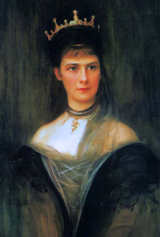 Empress Elisabeth of Austria-Queen of Hungary and Bohemia in Mourning